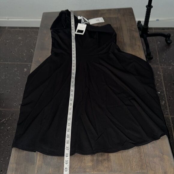 JASAMBAC  Bow One Shoulder Dress with Pockets A-line Cocktail Party Dress Sz-Med - Picture 14 of 16